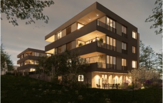 Bytovy dum u Myslivny Hradec Kralove - finalni vizualizace projektu